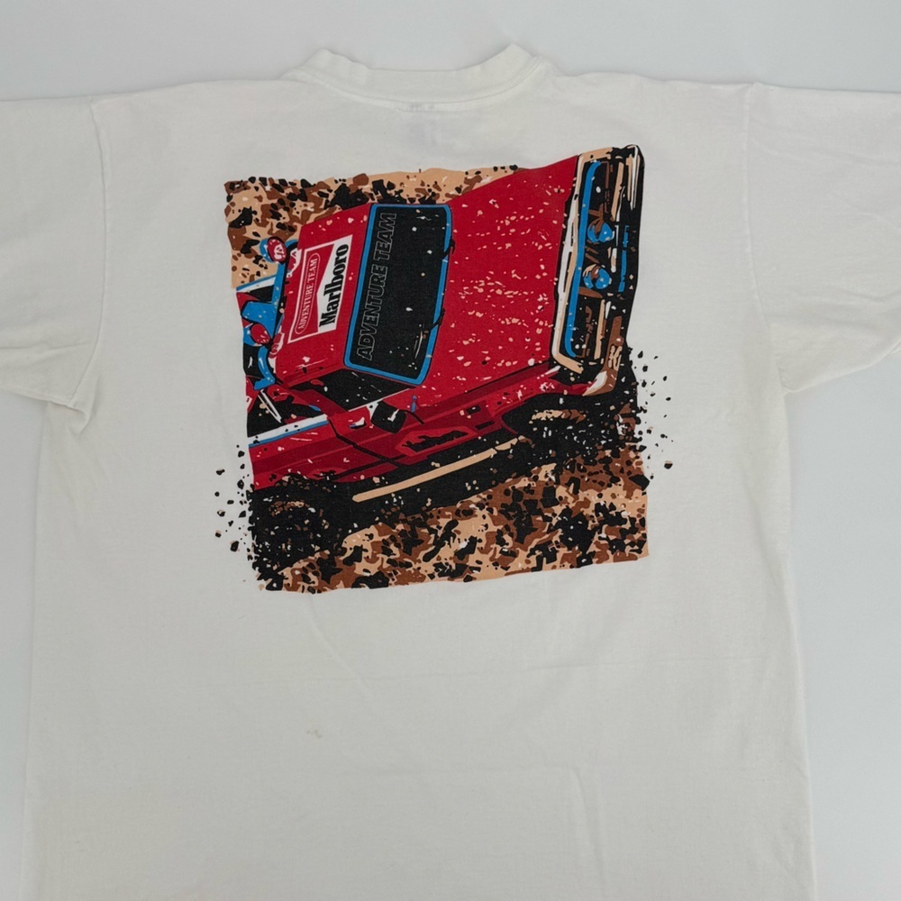 Vintage 90s Marlboro Adventure Team Off Road Truck Single Stitch T-Shirt XL